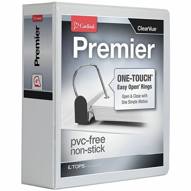 TOPS Products / Cardinal Brands Binder Ezopen Slntd 4"WE CRD10340CB
