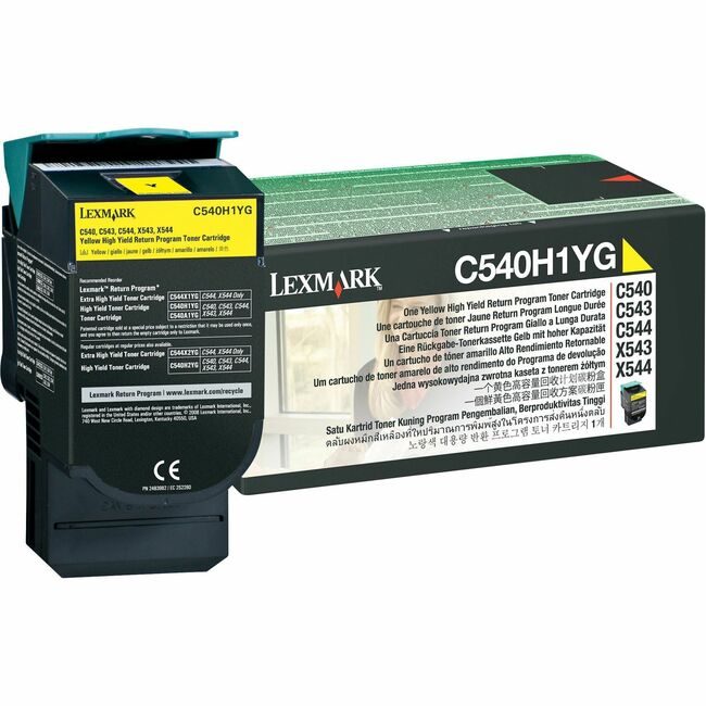 Lexmark International Crtdg Prt Return Hy Yw LEXC540H1YG