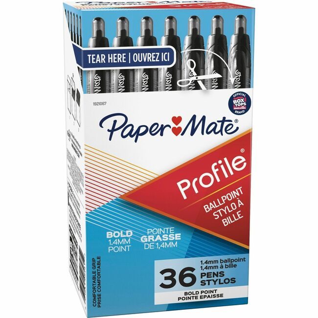 Newell Brands Paper Mate Pen Profile 1.4MM Black 36 Pack PAP1921067