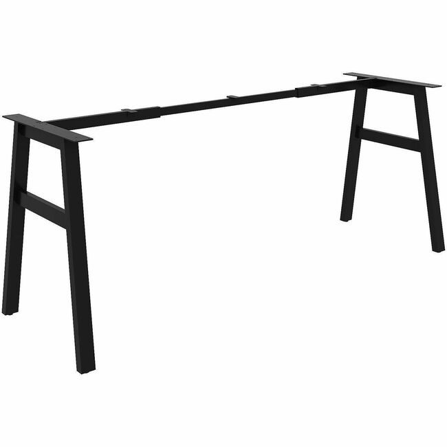 Lorell Leg A St W/Xbar 24X48-72 Black LLR16286