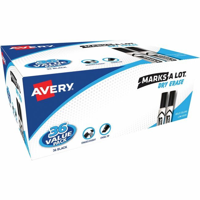 Avery Products Corporation Marker Dry Erase Black 36PC AVE98207