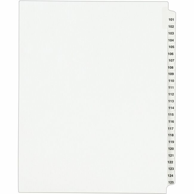 Avery Products Corporation Dividers Legl Sdtab 101-125 AVE01334