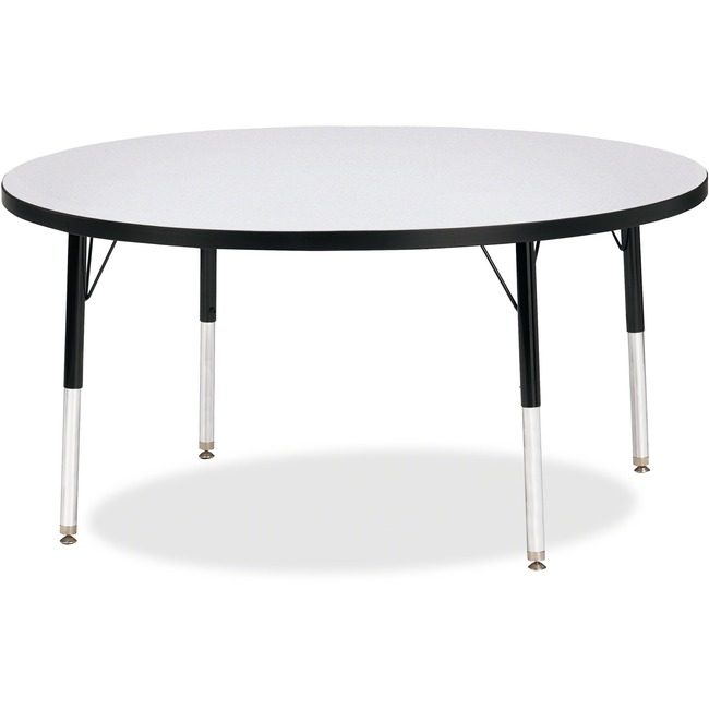 Jonti-Craft, Inc. Table Activity 48"RND Gy/Bk JNT6433JCE180