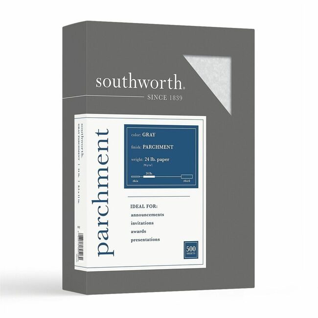 Southworth Paper Parchment 24# Gray SOU974C