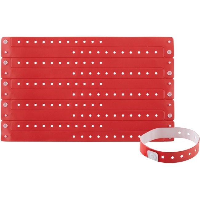 Advantus Corporation Wristband Vinyl Red AVT97761