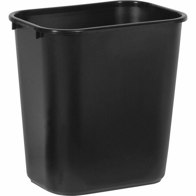 Rubbermaid Commercial Products Wastebasket Deskside Black RCP295600BK