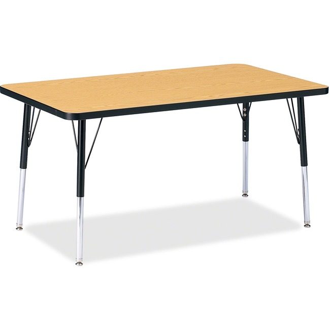 Jonti-Craft, Inc. Table Rectangle 30X48 Ok/Bk JNT6473JCA210