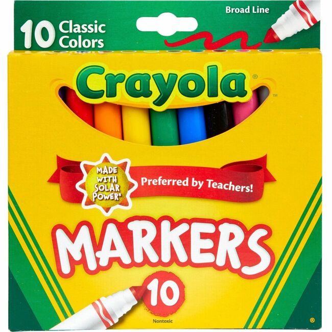 Crayola LLC Marker Reg 10 Count Bl Assorted CYO587722