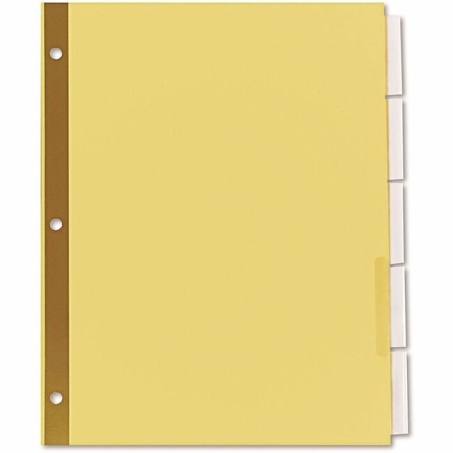 Universal Office Products Index Ext 5TAB 6 Pack Clear UNV21875