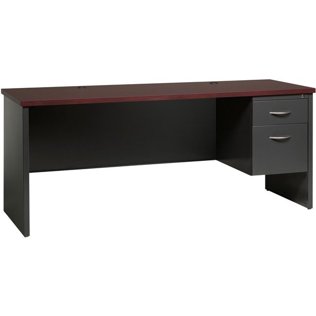 Lorell Desk 24"X72" RH PED Ch/Mh LLR79162