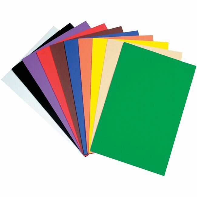 Pacon Corporation Sheet Foam 12X18 10SH Assorted PAC4313