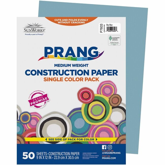 Pacon Corporation Paper Constr 9X12 Sbe 50SH PAC7603