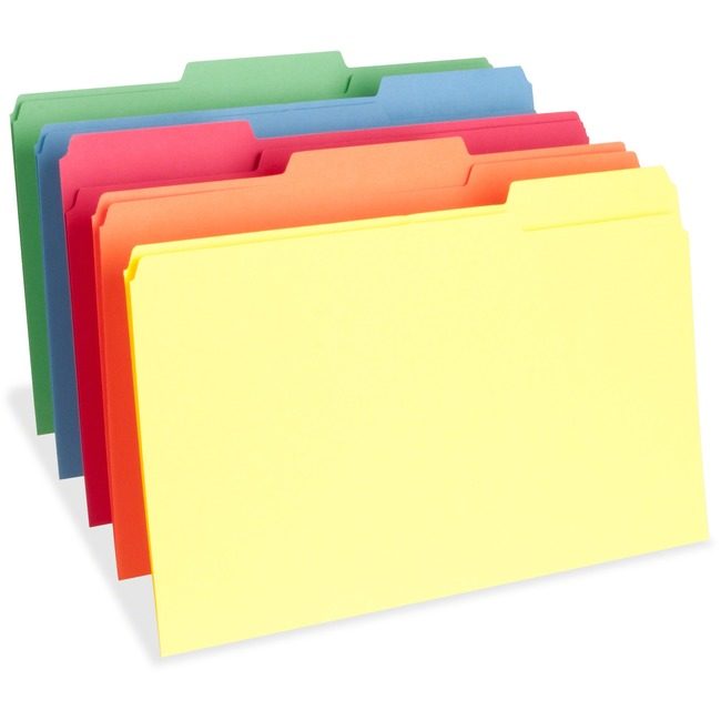 Business Source Folder File Legal 1/3 Assorted BSN65781