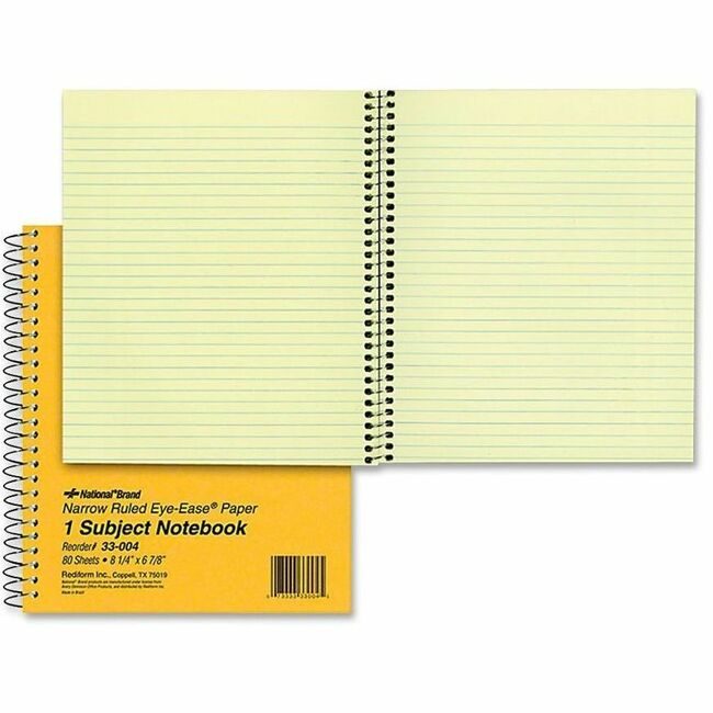 Dominion Blueline, Inc. Schneider Vizz Notebook Narrow 8.25X7 80SH RED33-004