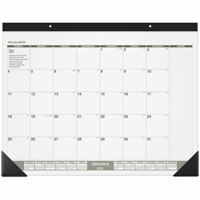 ACCO Brands AT-A-GLANCE Calendar Dskpd Rcycld 2COLR AAGSK32G-00