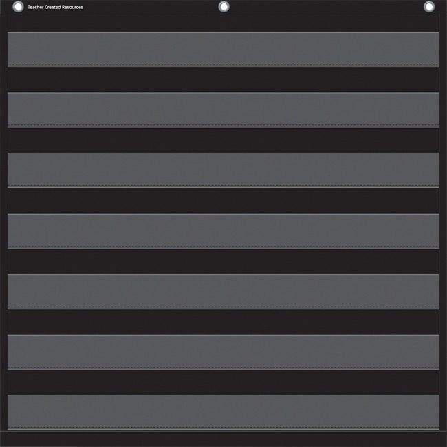 Teacher Created Resources Chart Storage 7-POCKET Black TCR20740