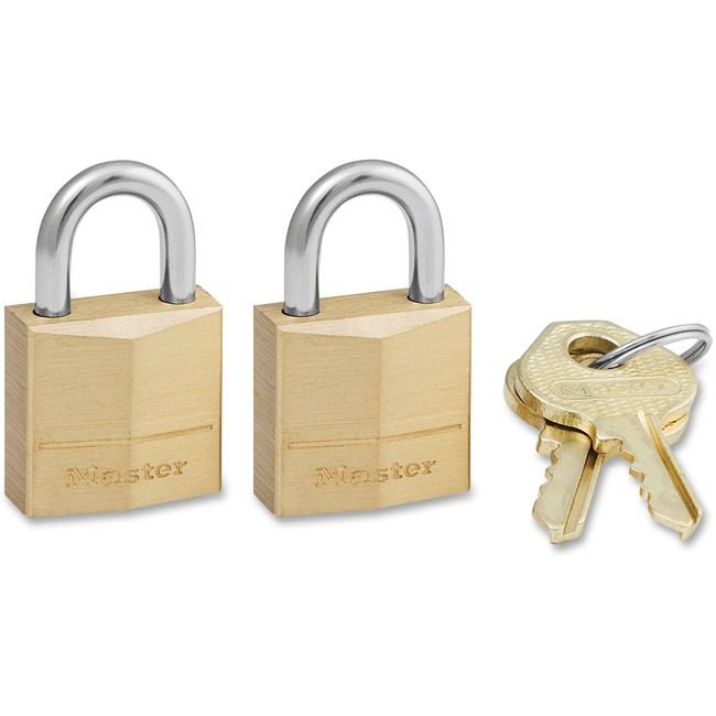 Master Lock Company Padlock Brass 3/4" 2/PK MLK120T