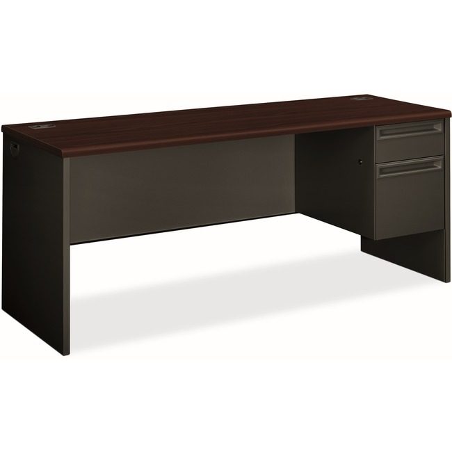 The HON Company Credenza Sgl Ped Rt My/Ccl HON38856R-NS