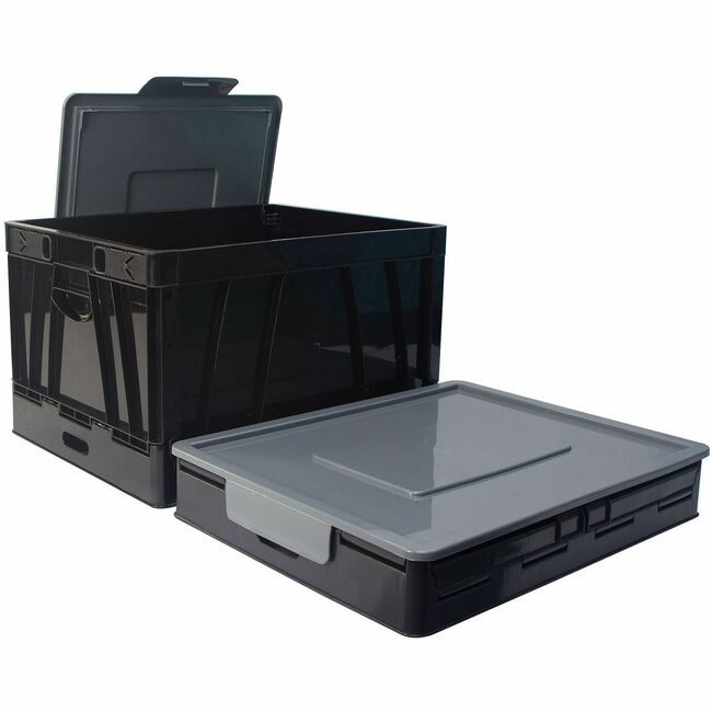 Business Source File Collapsible Crate Black BSN40010
