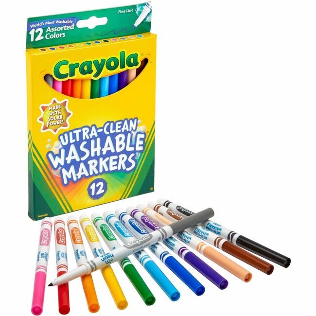 Crayola LLC Marker Finetip Wshble 12 Count CYO58-7813