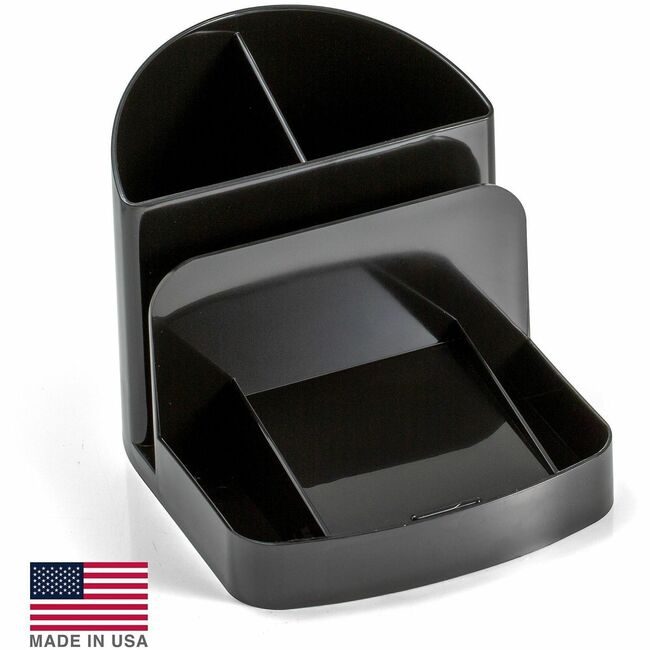 Business Source Organizer Deluxe Desk Black BSN08110