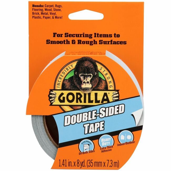 Gorilla Glue Company Tape 2SIDED 1.41"X8YD Gray GOR100925