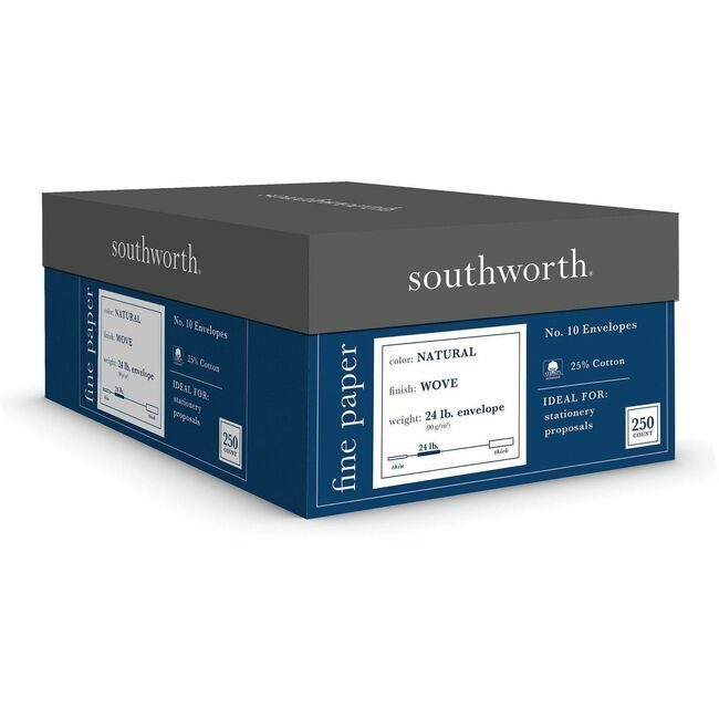 Southworth Envelope 25%CTTN #10 Na 250 SOUJ404N-10
