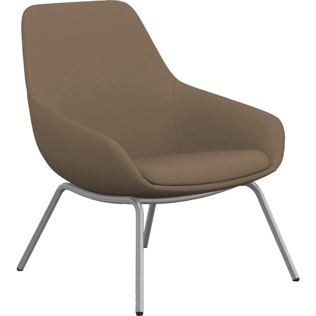 9to5 Seating Chair Lng Fbr 4-LEG La/Slvr NTF9101LGSFLA