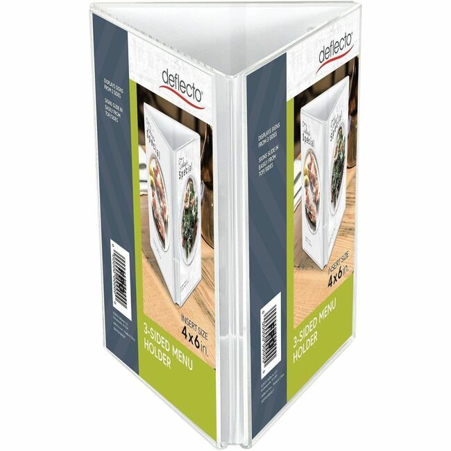 Deflecto Signholder 4X6 3SIDED Clear DEF4444