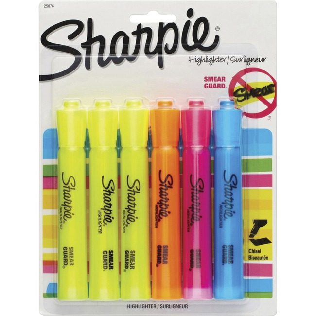 Sharpie / Expo / Prismacolor / Sanford Newell Brands / Sanford Sharpie / Expo / Prismacolor / Highlighter Shrp Tnk Assorted SAN25876PP