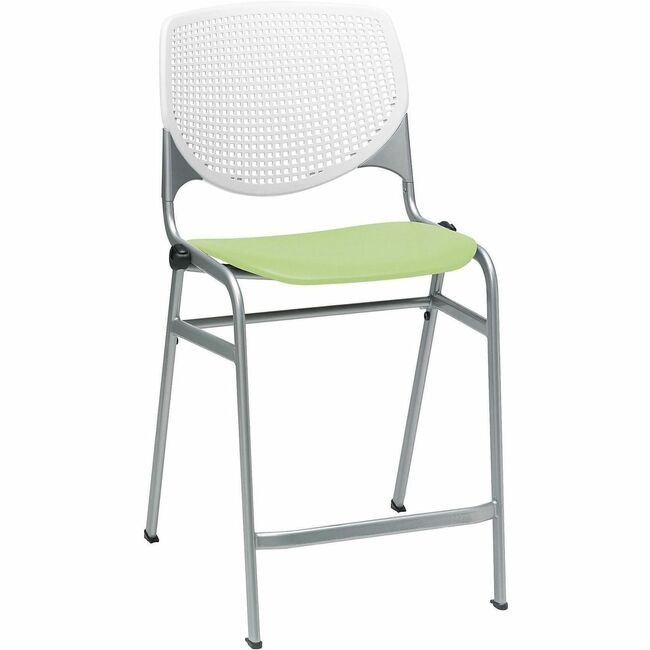 KFI Seating Stool Counter White Lmgrn KFICT230BKB8S14