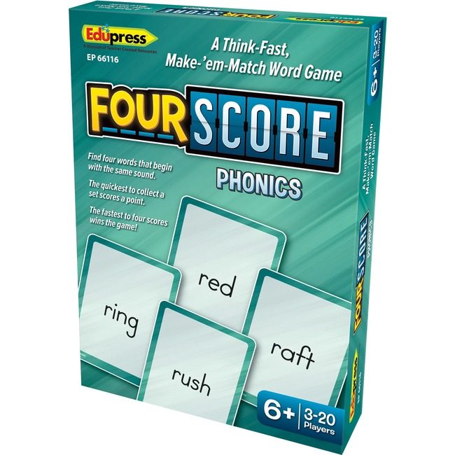 Teacher Created Resources Game Card Phonics 4SCORE TCREP66116