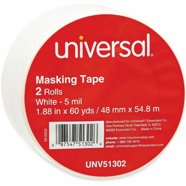 Universal Office Products Tape Maskng 2"X60YD 2/PK UNV51302