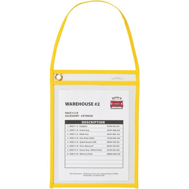 C-Line Products Holder Shp-Ticket Hng Yellow CLI41926