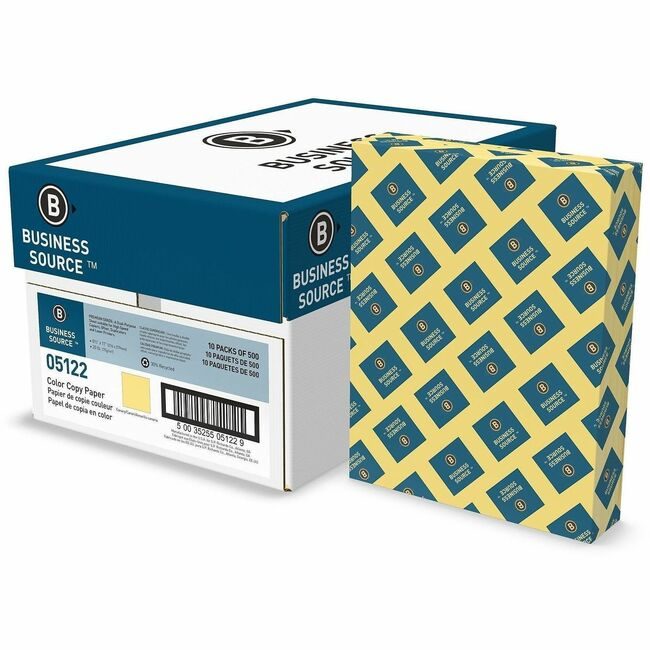 Business Source Paper 8.5X11 20LB Canary BSN05122