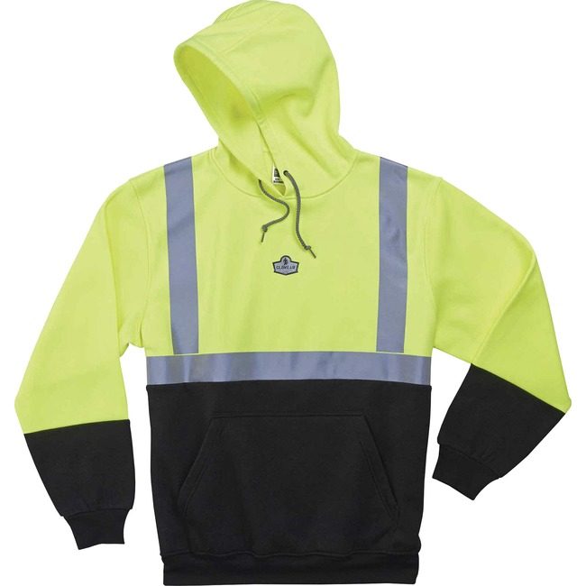 Ergodyne Sweatshirt Hooded 3X Lime EGO21687