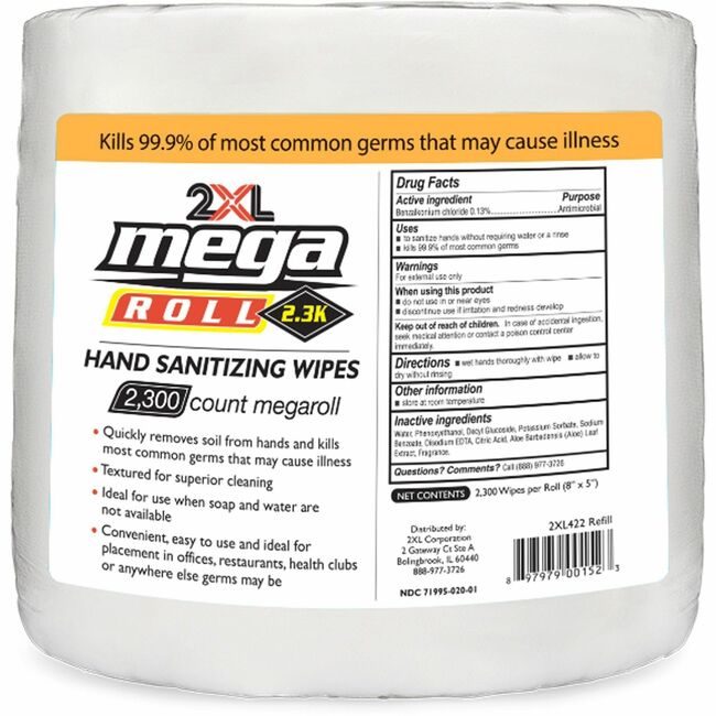 2XL Corporation Wipes Sanitizing TXL422