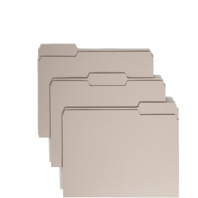 Smead Manufacturing Co. Folder File Letter 1/3 Gray SMD12343