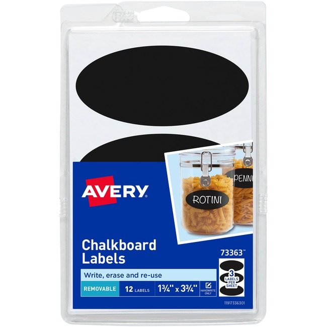 Avery Products Corporation Label Chlkbrd Oval AVE73363