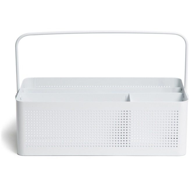 U Brands Caddy Desk Mtl Mod Perf White UBR5720U0106