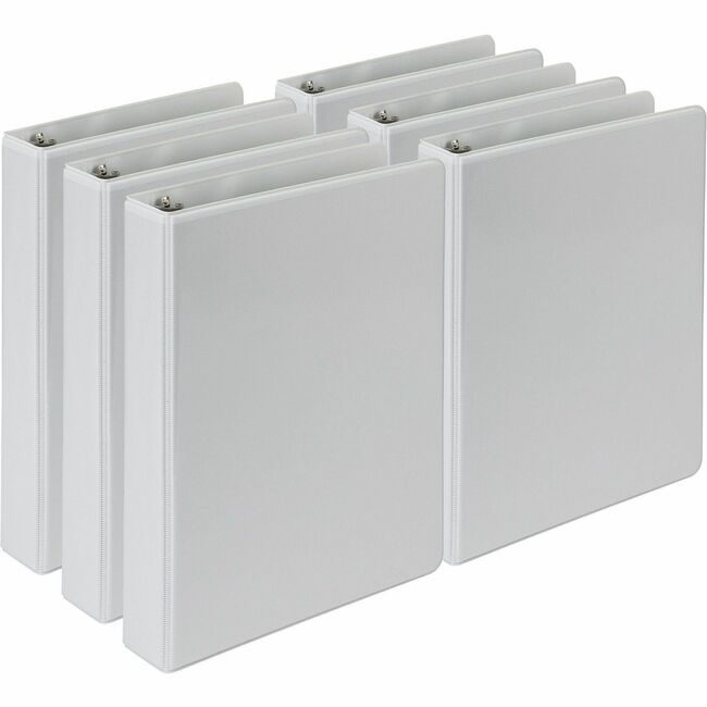 Samsill Binders 5.5X8 1IN 6 Pack White SAMMP28507