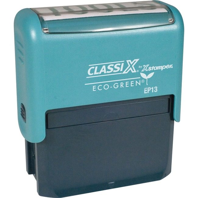 Shachihata / Xstamper Stamp Eco Selfink 1"X2-1/2" XSTEP13