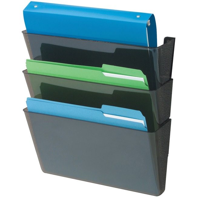 Deflecto File Wall RECYC 3PKT LTR DEF93604