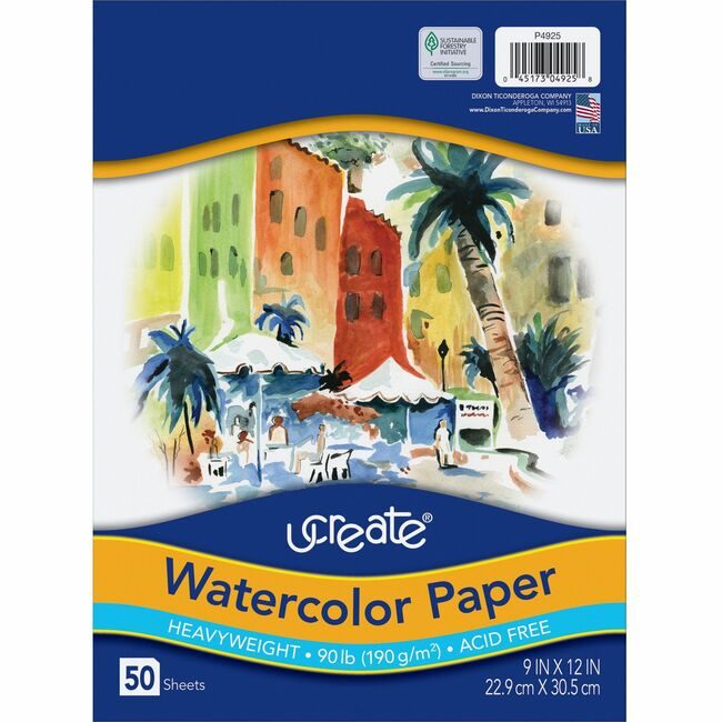 Pacon Corporation Paper Watercolor 9X12 We PAC4925