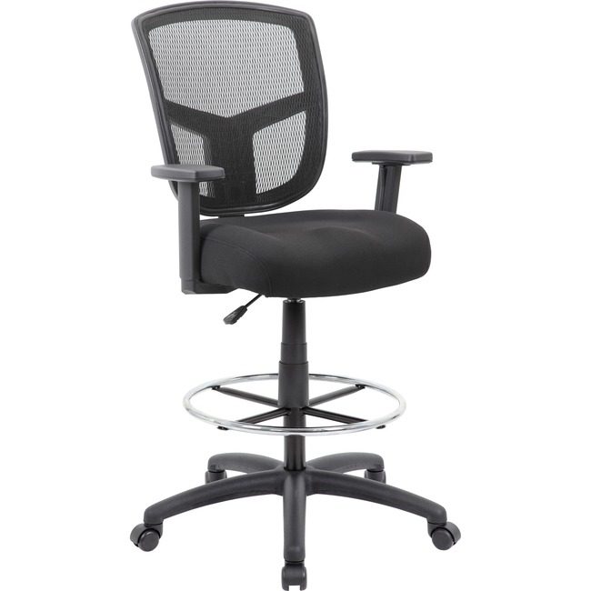 Boss Office Products Stool Drafing Mesh Black BOPB16021