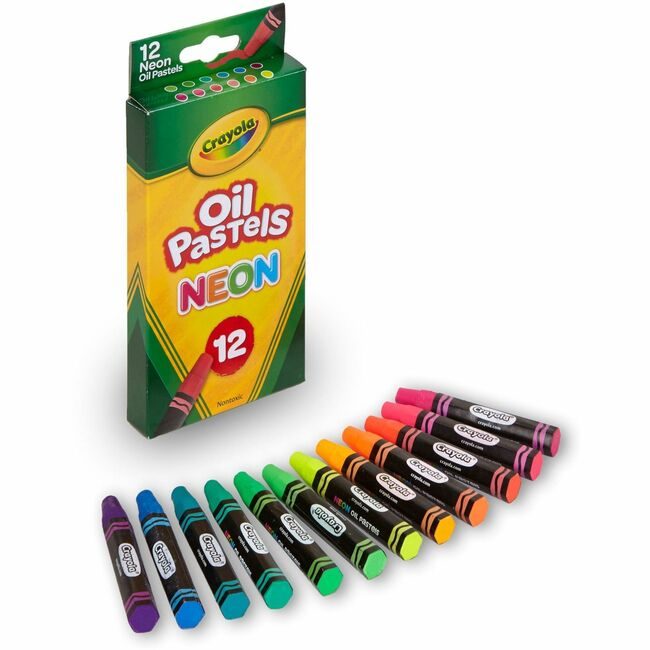 Crayola LLC Oil Pastels Neon 12 CT CYO524613