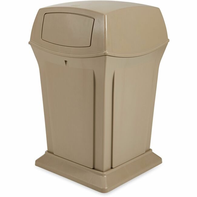 Rubbermaid Commercial Products Trashcan 2DOOR 45GL Beige RCPFG917188BEIG