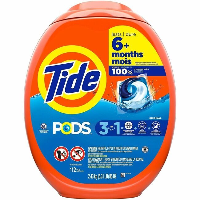 Procter & Gamble P&G Professional / product-specific brand TIDE LQ PODS ORIG 112 PGC03243CT