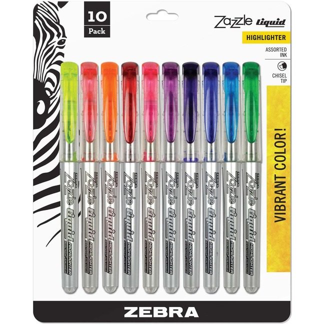 Zebra Pen Corporation Highlighter Assorted 10 Pack ZEB71111