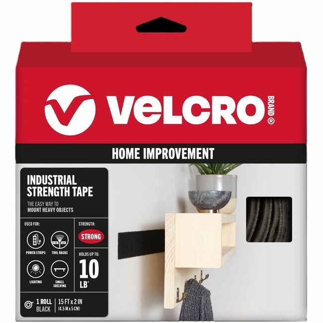 VELCRO Brand Velcro Companies Brand Tape Industrial 2"X15 Black VEK90197